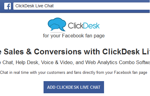 Facebook live chat features