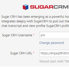 enable live chat plugin sugarcrm
