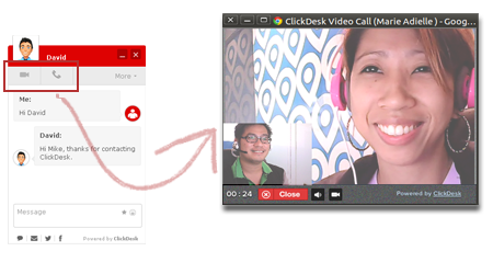 Video Chat ClickDesk Video Chat