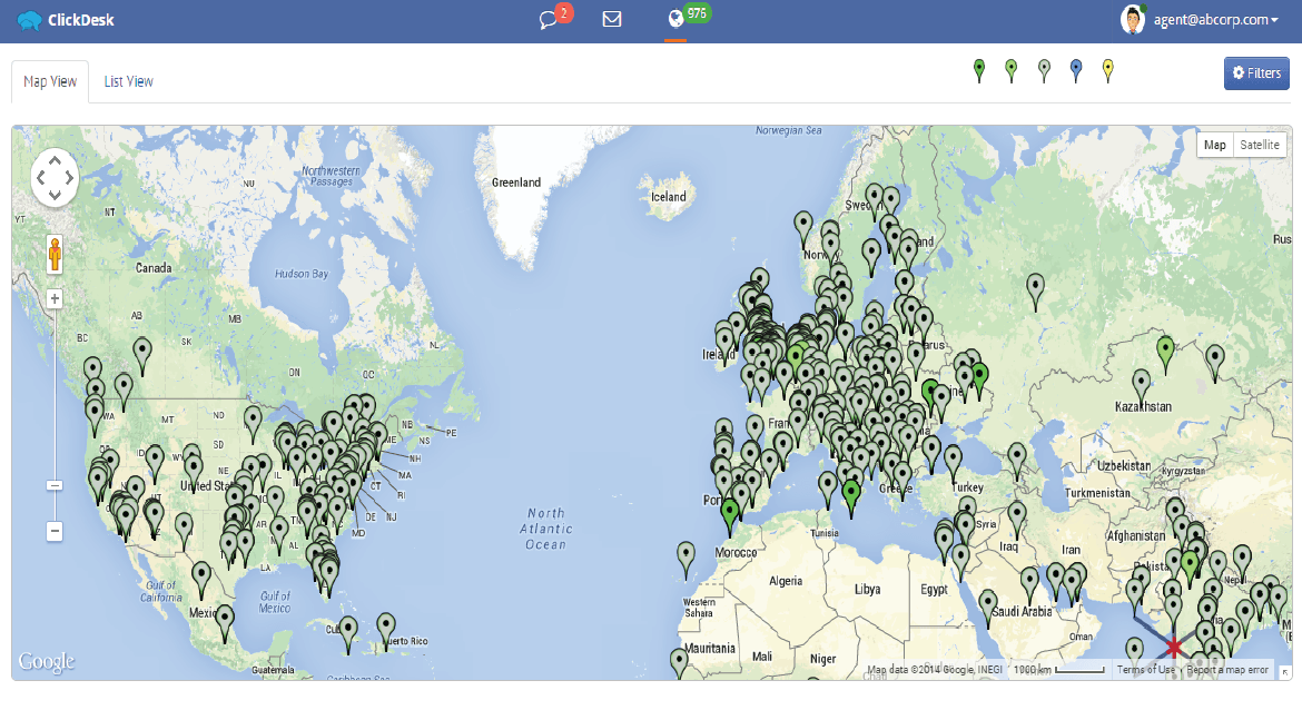 Real Time Visitor Tracking