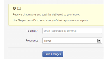 Email reporting