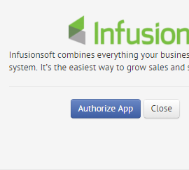 infusionsoft integration setup