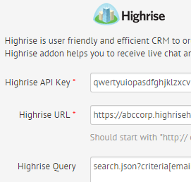 enable live chat plugin highrise