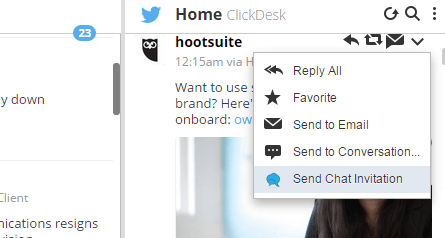 hootsuite-clickdesk-plugin-menu