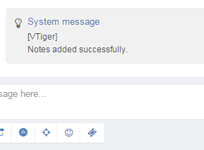 vtiger add notes