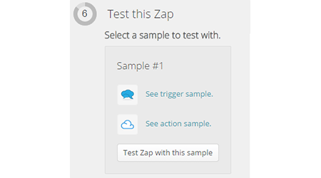 Testing zapier app