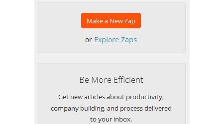 Create your first zapier